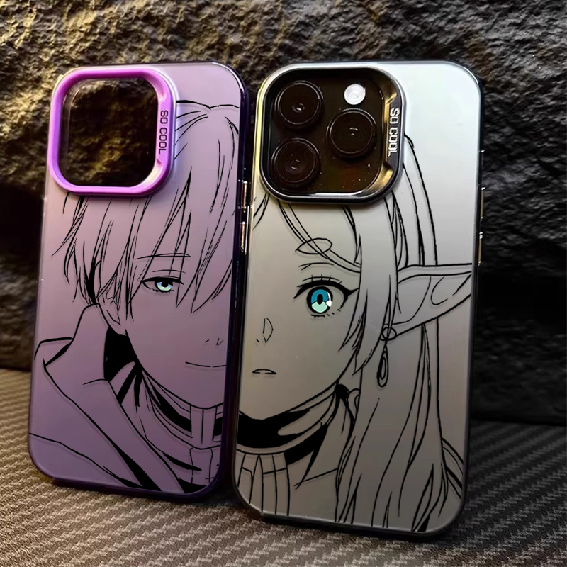 Phone Cases Near Me - Frieren & Himmel Paar Minimalistische Linienkunst