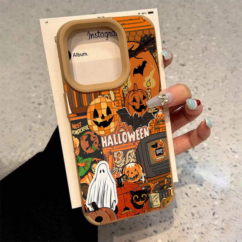 Phone Cases Durable - Halloween-Kürbis-Geister-Handyhülle für iPhone 18 17 16