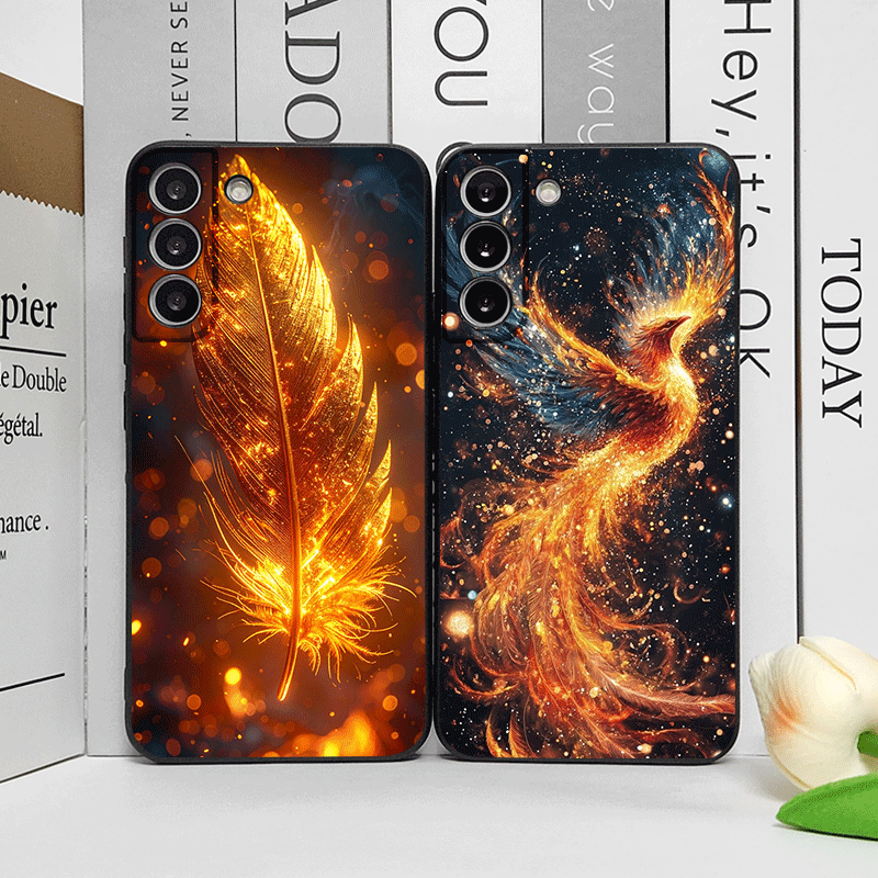Phone Cases Google Pixel 10 - Luxuriöse Handyhülle mit Phönix-Feuerfedern-Muster für Google