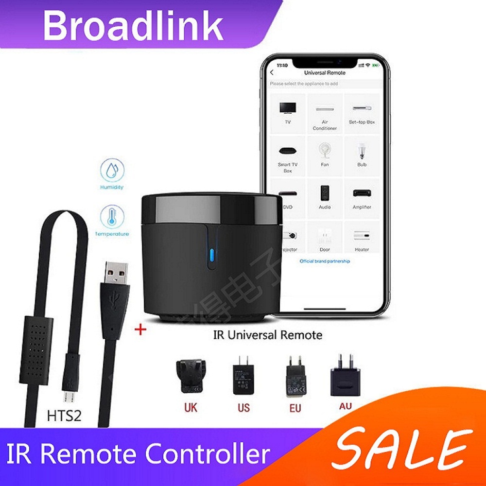 Phone Cases Uk - Broadlink RM4mini+HTS2 EU/UK/US/AU-STECKER IR-Fernbedienung Air/TV Set-Top-Box