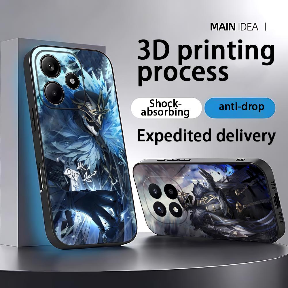 Phone Cases Black - Genshin Impact Capitano Handyhülle für Xiaomi