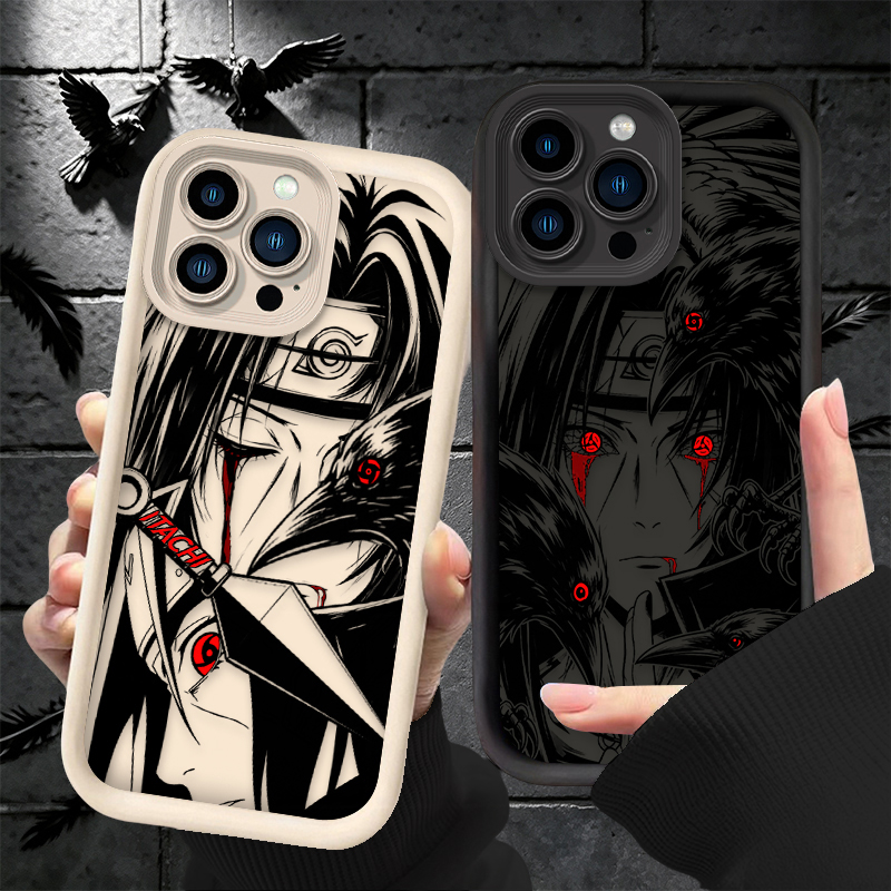 Phone Cases Near Me - Luxuriöse Uchiha Itachi Dark Crow Handyhülle