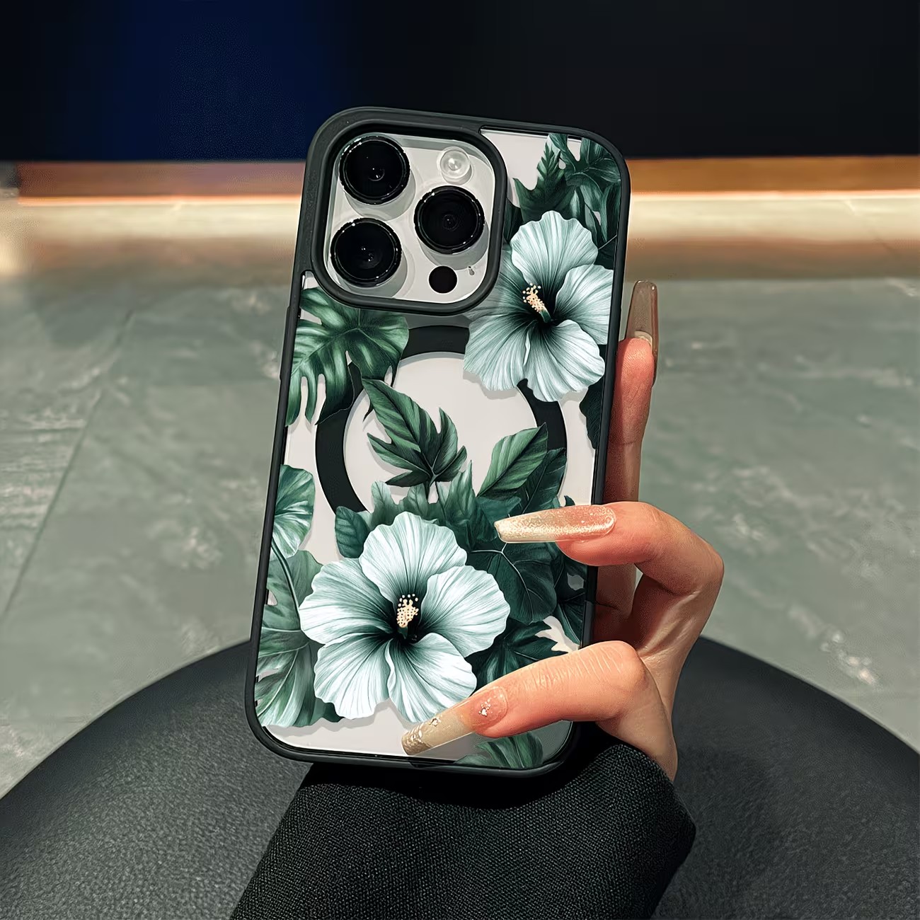 Phone Cases Xr - Grüne Blumenmuster Handyhülle für iPhone 17