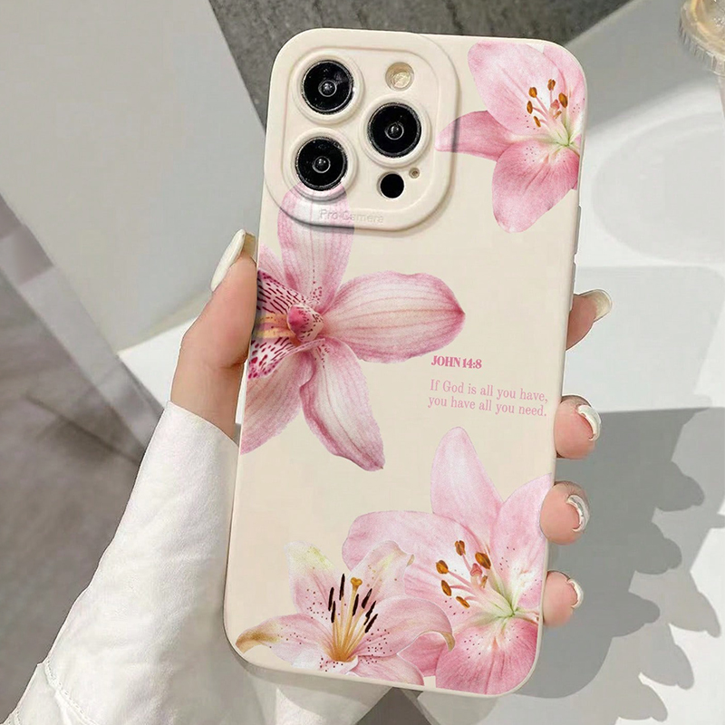 Blaue Blumenmuster-Silikon-INS – Phone Cases Durable Bewertung und Preis