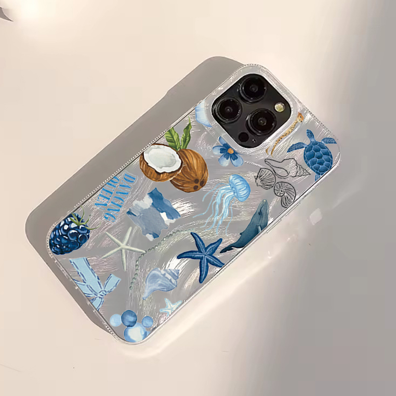 Blaue Ozean-Strand-Handyhülle  – Phone Cases Aesthetic Bewertung und Preis