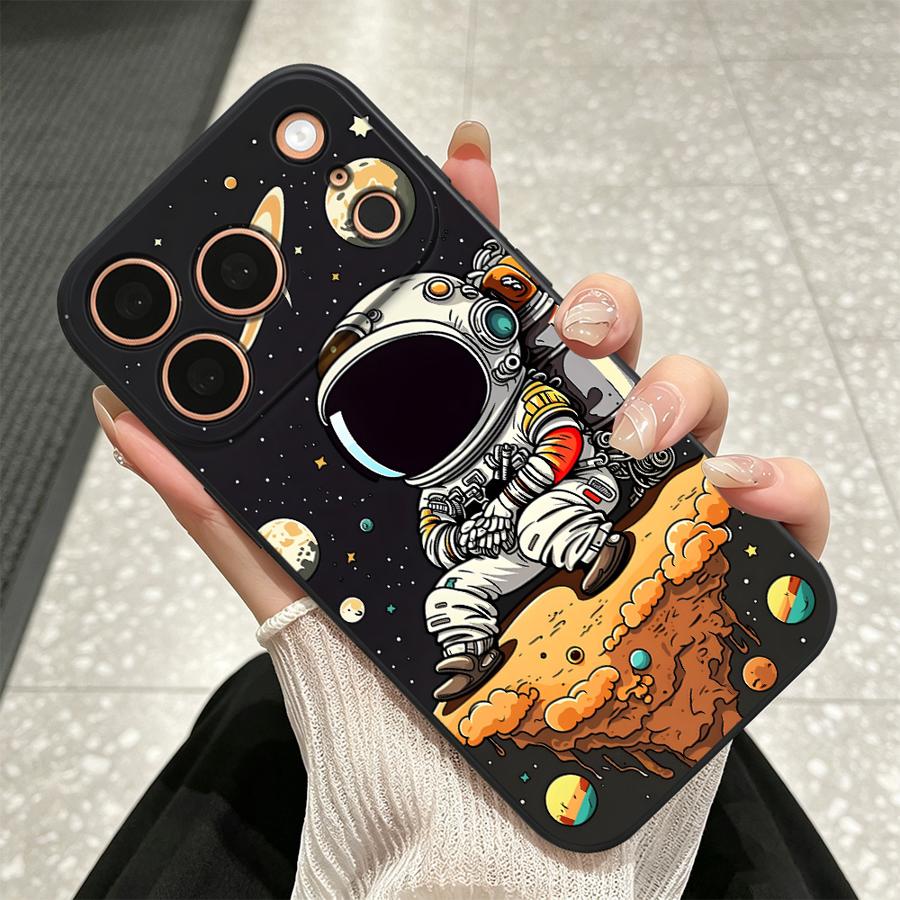 Planet Cartoon Astronaut Hülle – Phone Cases Near Me Bewertung und Preis