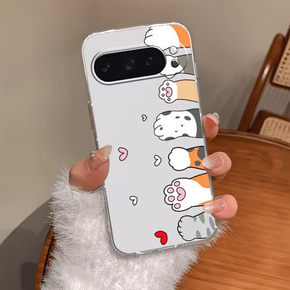 Cartoon-Katzenpfoten-Abdruck K – Phone Cases Google Pixel 10 Bewertung und Preis