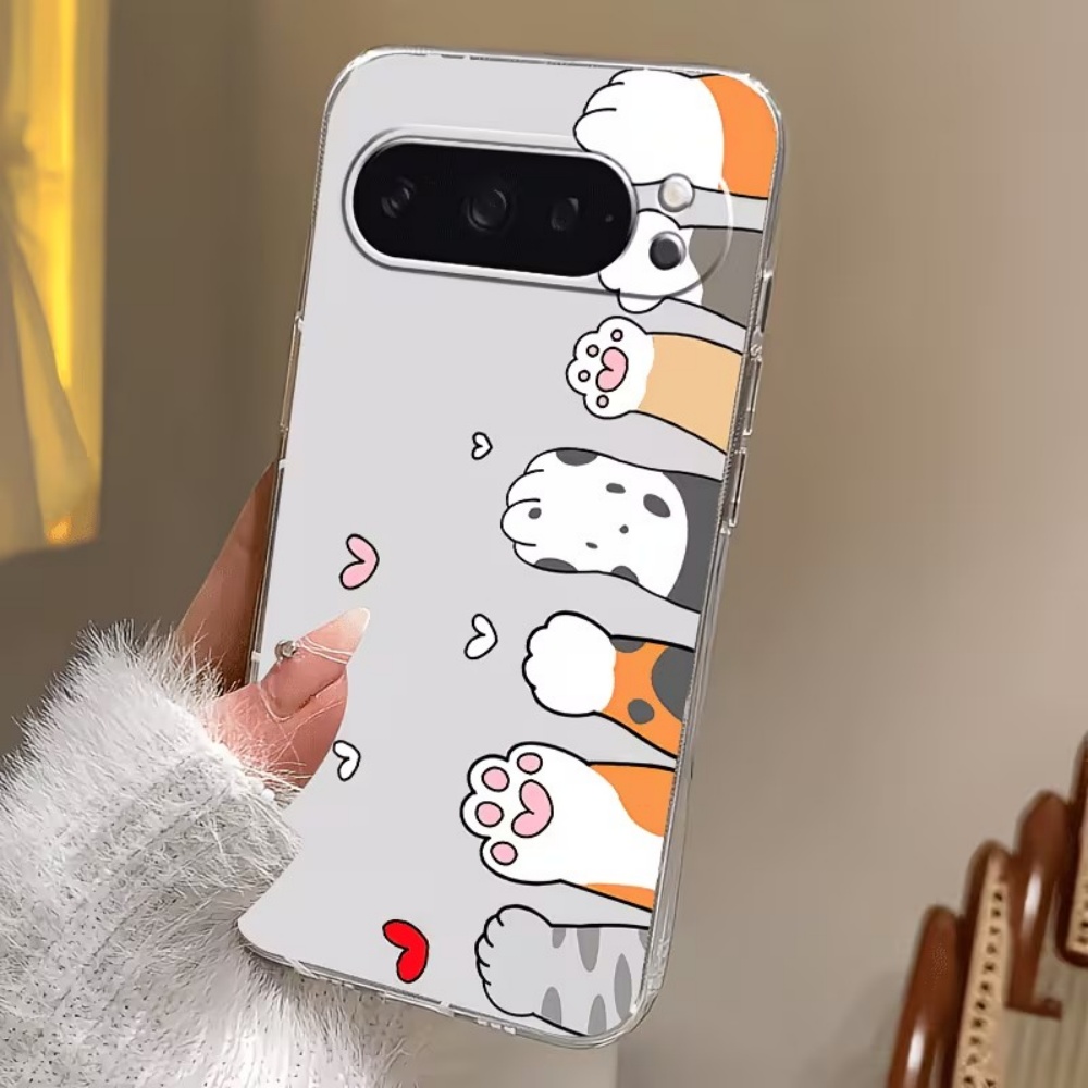 Cartoon-Katzenpfoten-Abdruck K – Phone Cases Google Pixel 10 Bewertung und Preis