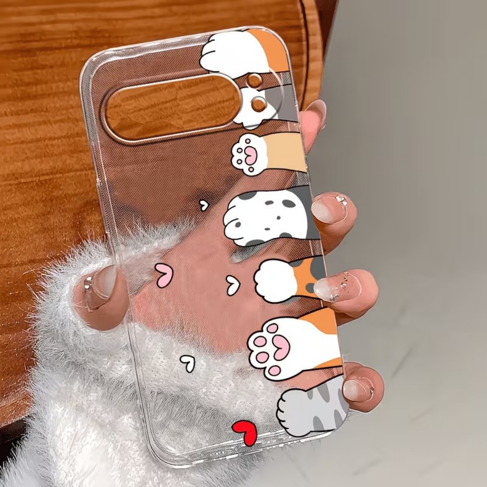 Cartoon-Katzenpfoten-Abdruck K – Phone Cases Google Pixel 10 Bewertung und Preis