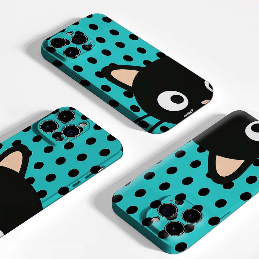 Türkisfarbene Polka-Dot-Katzen – Phone Cases Xr Bewertung und Preis