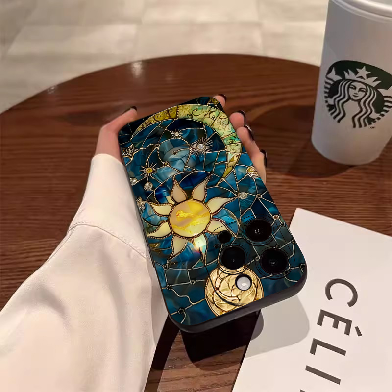 Ästhetische Sonne-Mond-Print H – Phone Cases Aesthetic Bewertung und Preis