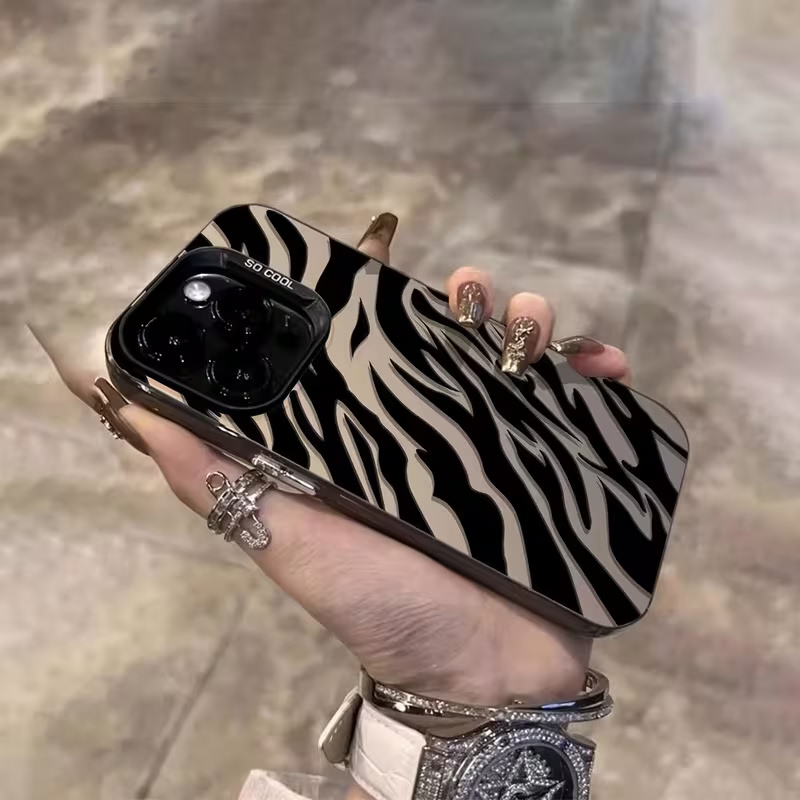 Zebra-Muster Schwarze Fortschr – Phone Cases Durable Bewertung und Preis