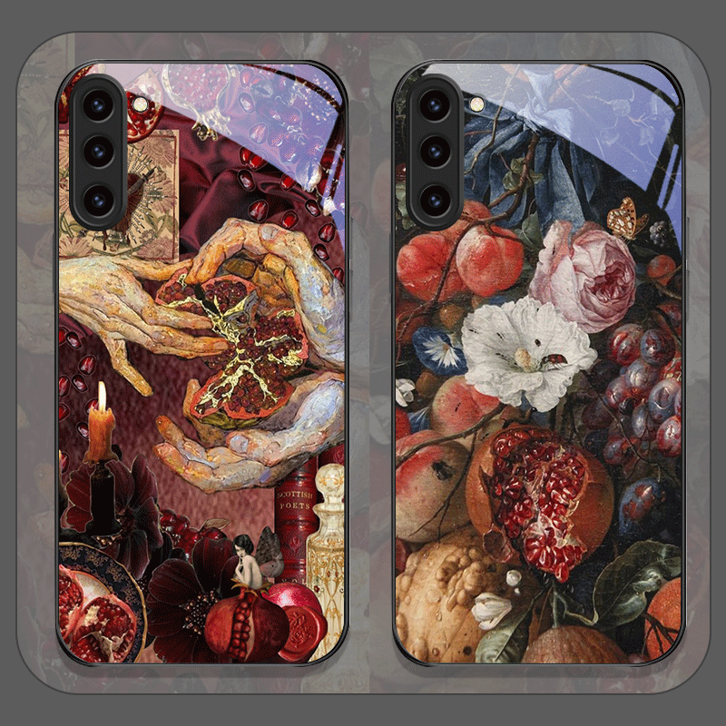 Luxuriöse Granatapfel-Blumenmu – Phone Cases For Samsung S22 Bewertung und Preis