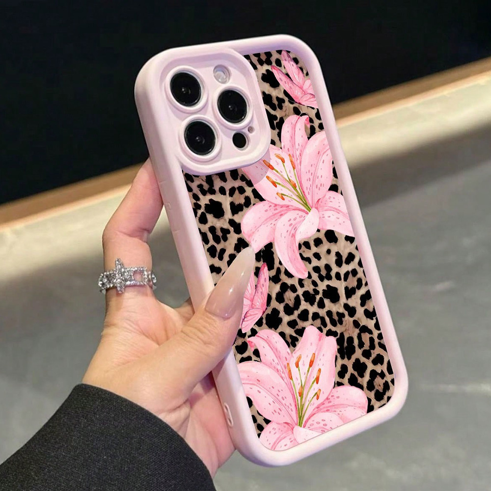 Rosa Schleife Lilie Blume Leop – Phone Cases Aesthetic Bewertung und Preis