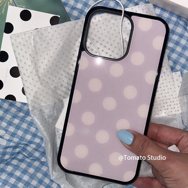 Koreanische Ins-Mode Lila Polk – Phone Cases Aesthetic Bewertung und Preis