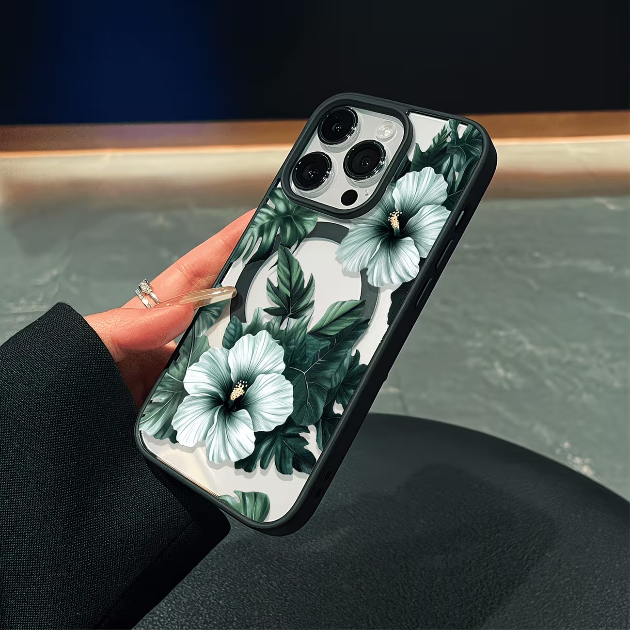 Grüne Blumenmuster Handyhülle  – Phone Cases Xr Bewertung und Preis