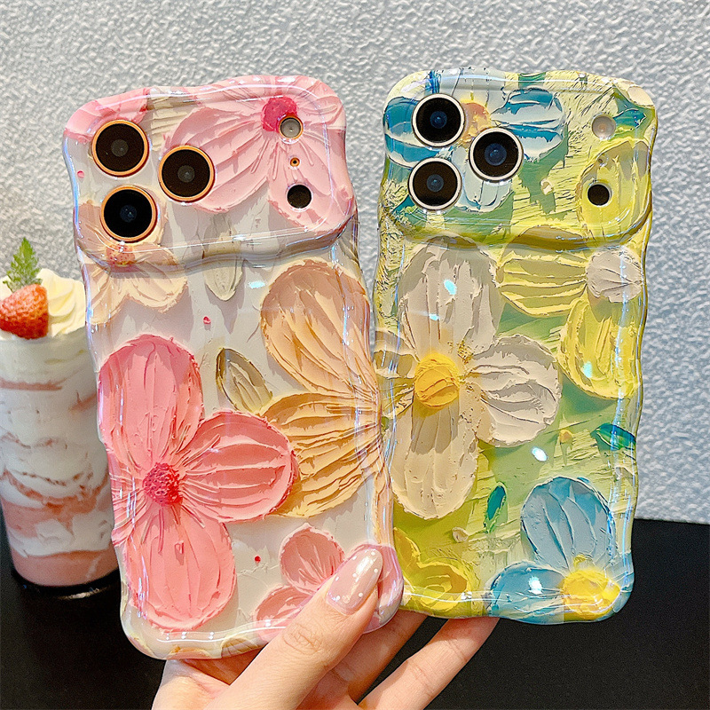 Modische Ölgemälde-Blumen Well – Phone Cases Art Bewertung und Preis