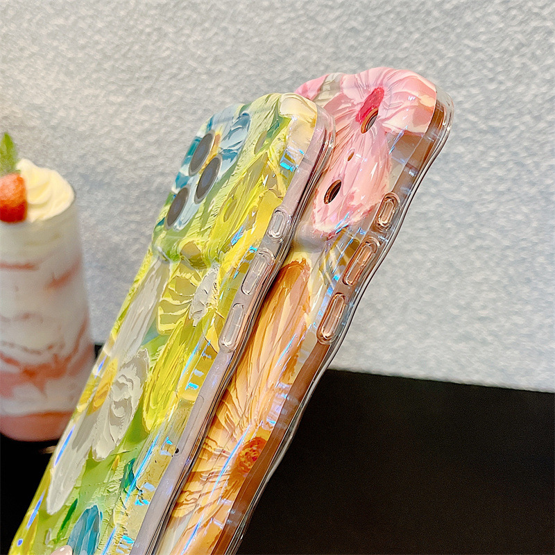 Modische Ölgemälde-Blumen Well – Phone Cases Art Bewertung und Preis