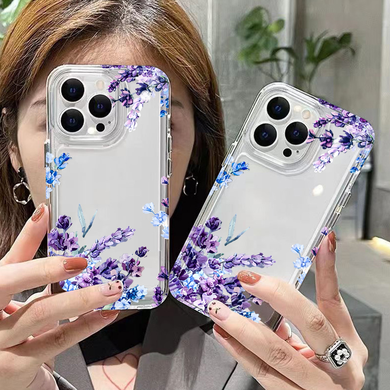 Lila Blumen Weiche TPU Handyhü – Phone Cases Xs Bewertung und Preis