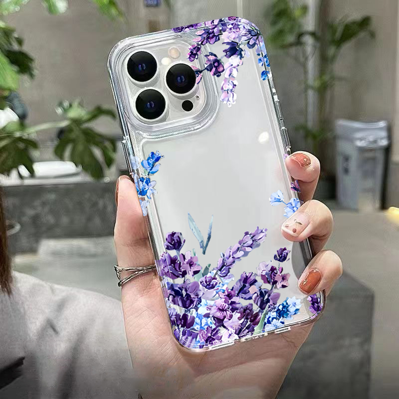 Lila Blumen Weiche TPU Handyhü – Phone Cases Xs Bewertung und Preis
